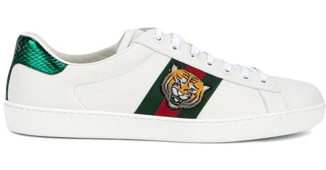 fake gucci tiger|Gucci ace tongue.